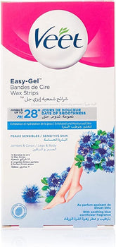 Veet Hair Removal Wax Stripes for Sensitive Skin - 12 Stripes